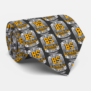 Funny Baseball Sarcasm Tie