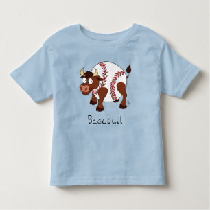 Funny Baseball sports Kids Cartoon Animal Toddler T-Shirt