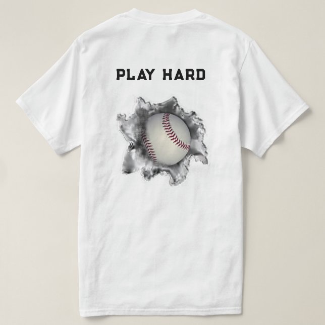 Funny Baseball T-Shirt (Design Back)