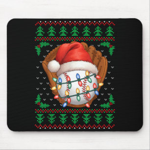 Funny Baseball Xmas Boys Men Women Kids Ugly Chris Mouse Pad