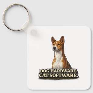 Funny Basenji Owner Gift Key Ring