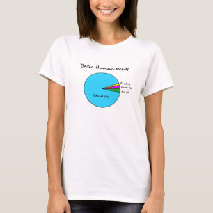 Funny Basic Human Needs for computer enthusiasts T-Shirt