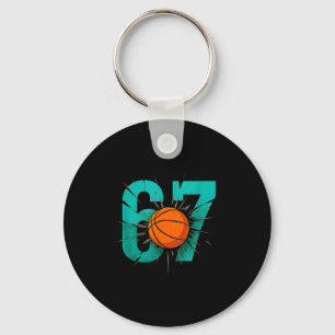 Funny Basketball 67 Six Seven 6 7 Outfits For Boys Key Ring