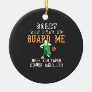 Funny Basketball Ceramic Tree Decoration