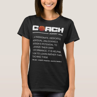 Funny Basketball Coach Definition Coaching T-Shirt