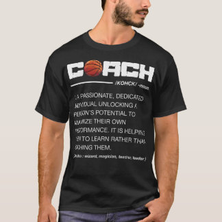 Funny Basketball Coach Definition Coaching T-Shirt