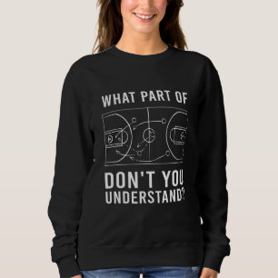 Funny Basketball Coach For Men Women Tactic Diagra Sweatshirt