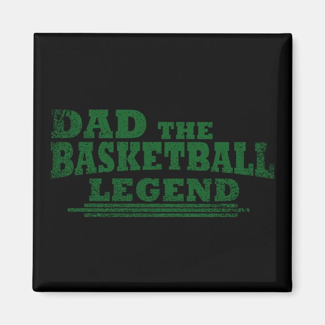 Funny basketball dad gift magnet (Front)