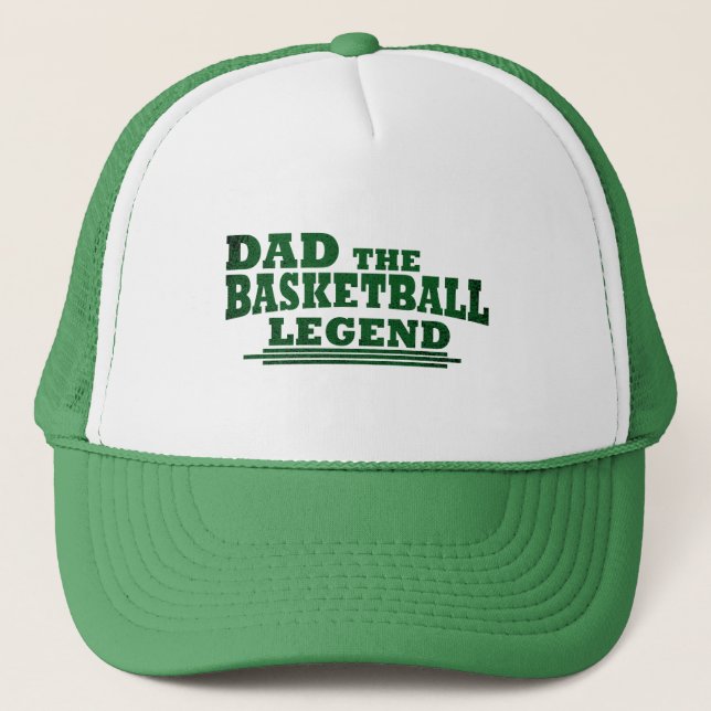 Funny basketball dad gift trucker hat (Front)