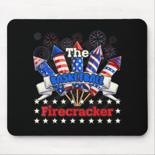 Funny Basketball Firecracker 4th Of July Family Ma Mouse Pad