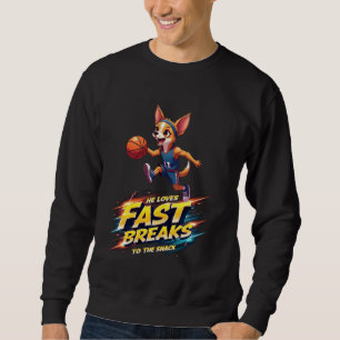 Funny Basketball Gift for Chihuahua Dog Lovers Sweatshirt