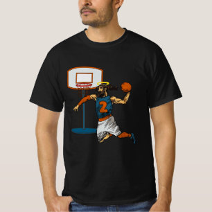 Funny Basketball Jesus Player Christian Humor Slam T-Shirt