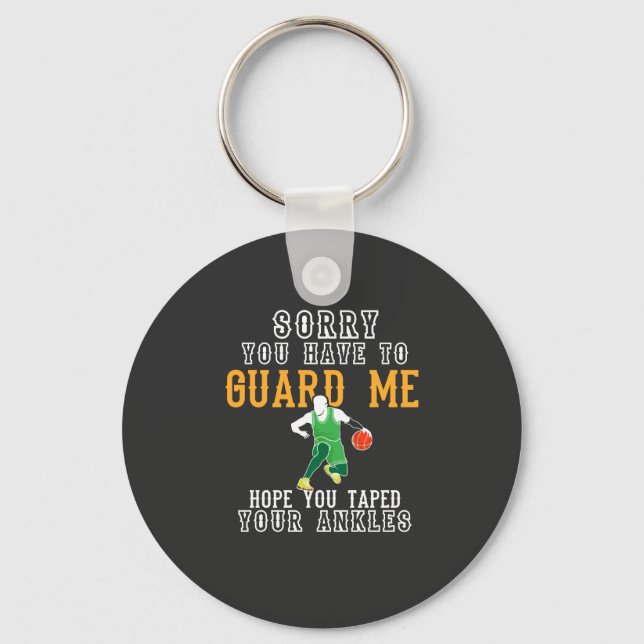 Funny Basketball Key Ring (Front)
