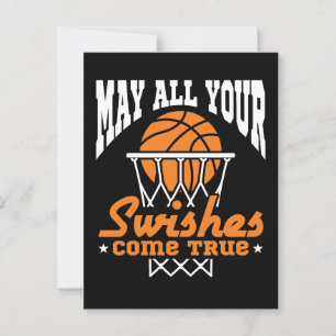 Funny Basketball May All Your Swishes Come True Postcard