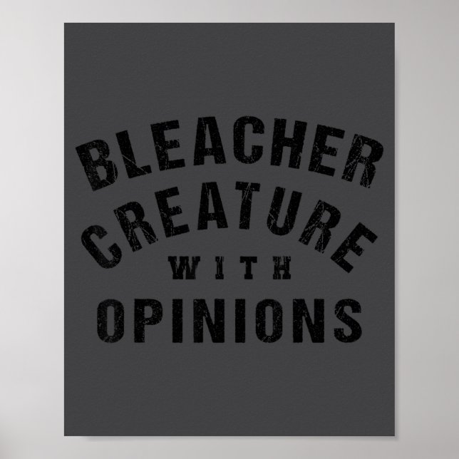 Funny Basketball Mom Quote Bleacher Creature With  Poster (Front)