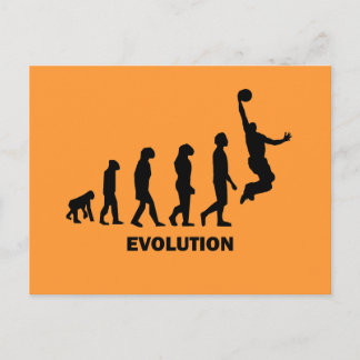 Funny basketball postcard