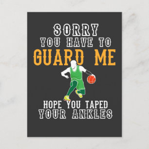 Funny Basketball Postcard