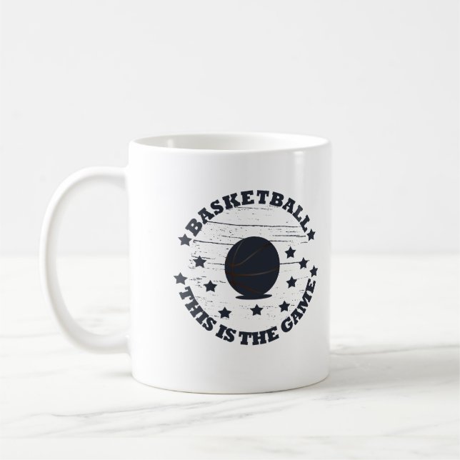 Funny basketball saying coffee mug (Left)