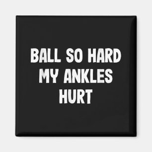 Funny Basketball Slam Dunk Tee For Kids Athletes  Magnet