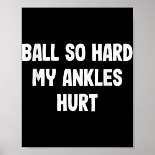 Funny Basketball Slam Dunk Tee For Kids Athletes  Poster
