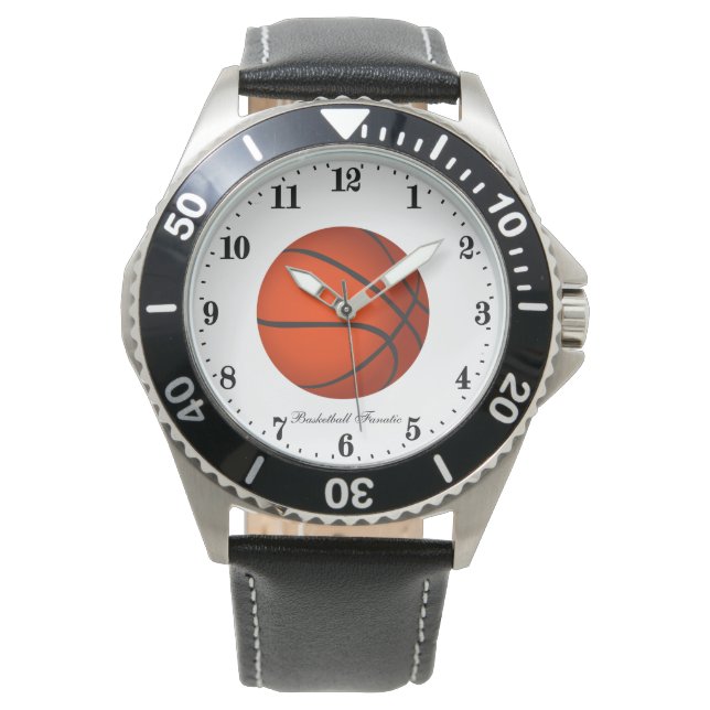 Funny Basketball sports fanatic  Watch (Front)
