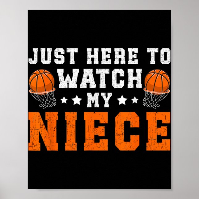 Funny Basketball Uncle Of A Basketball Player Uncl Poster (Front)