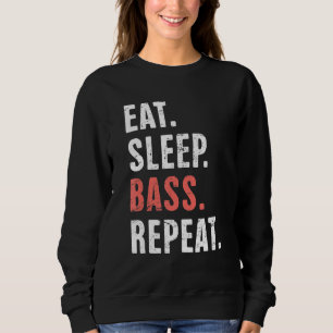 Funny Bass Fish Freshwater Fishing & Bass Fishing Sweatshirt