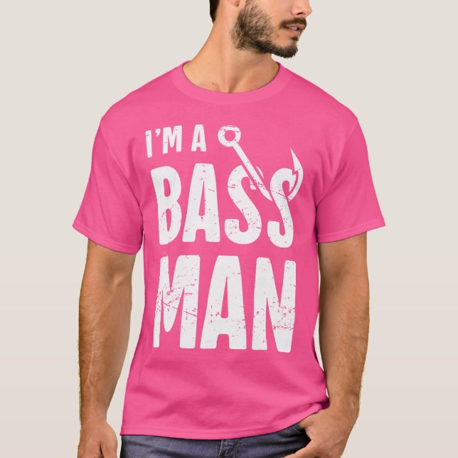Funny Bass Fish Freshwater Fishing Bass Fishing T-Shirt (Front)