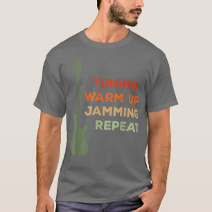 Funny Bass Guitar DesignSuccessful Bassist Repeat  T-Shirt