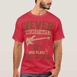 Funny Bass Guitar Lover Graphic Boys and Men Bass T-Shirt