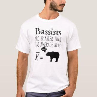 Funny Bass T-shirt - Average Bear