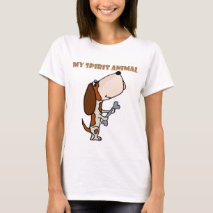 Funny Basset Hound Spirit Animal T-Shirt