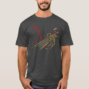 Funny Bassist Playing Bass Guitar Player Musician  T-Shirt