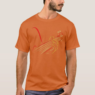 Funny Bassist Playing Bass Guitar Player Musician  T-Shirt