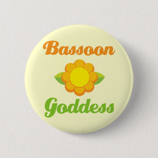 Funny Bassoon 6 Cm Round Badge