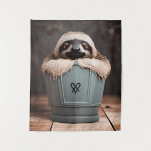Funny Bathroom Decor Wall Art Sloth Tapestry