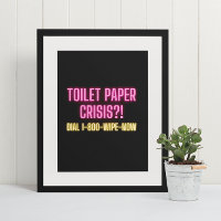 Funny Bathroom Neon Quote