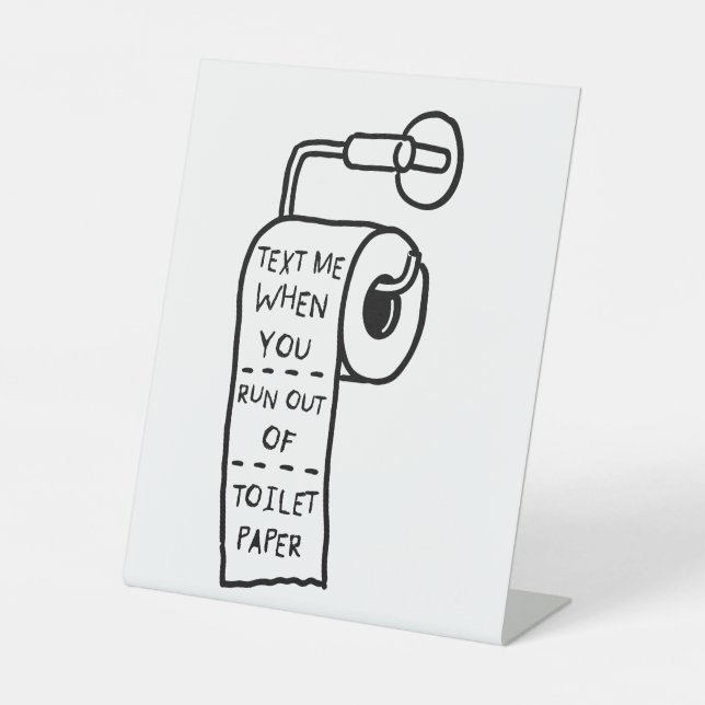 Funny Bathroom Sign (Front)