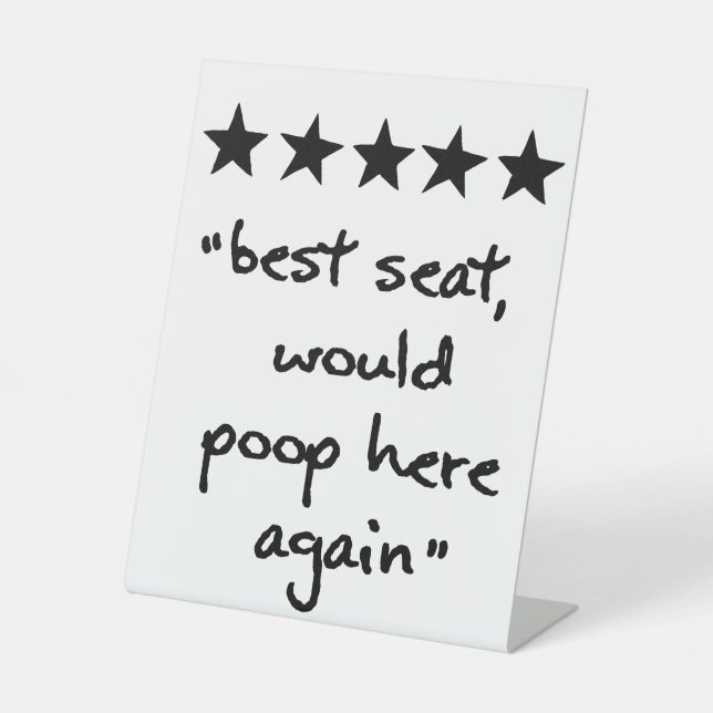 Funny Bathroom Sign (Front)
