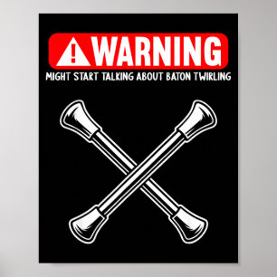 Funny Baton Twirling  Poster