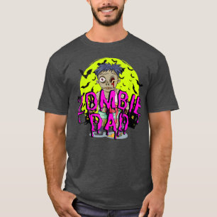 Funny Bats Zombie Dad  T-Shirt