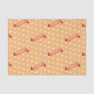 Funny Battenberg Because You're So Sweet Pattern Tissue Paper