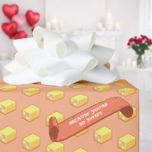 Funny Battenberg Because You're So Sweet Pattern Wrapping Paper