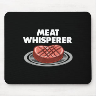 Funny Bbq Art For Men Women Grilling Meat Smoking  Mouse Pad