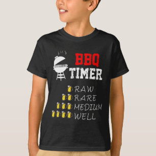 Funny Bbq Art For Men Women Grilling Meat Smoking  T-Shirt