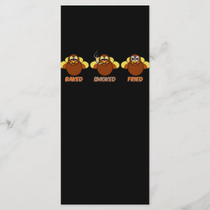 Funny BBQ Baked Smoked Fried Turkey Menu