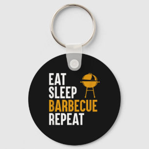 Funny Bbq Barbecue Grill Grilling Joke Smoking Mea Key Ring