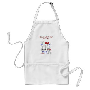 Funny BBQ Better Chef than Golfer Standard Apron