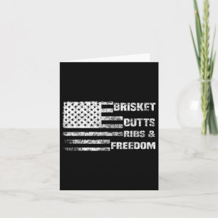 Funny Bbq, Brisket Butts Ribs And Freedom, Funny G Card