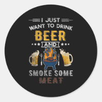 Funny Bbq Chef Beer Smoked Meat Lover Summer Quote
